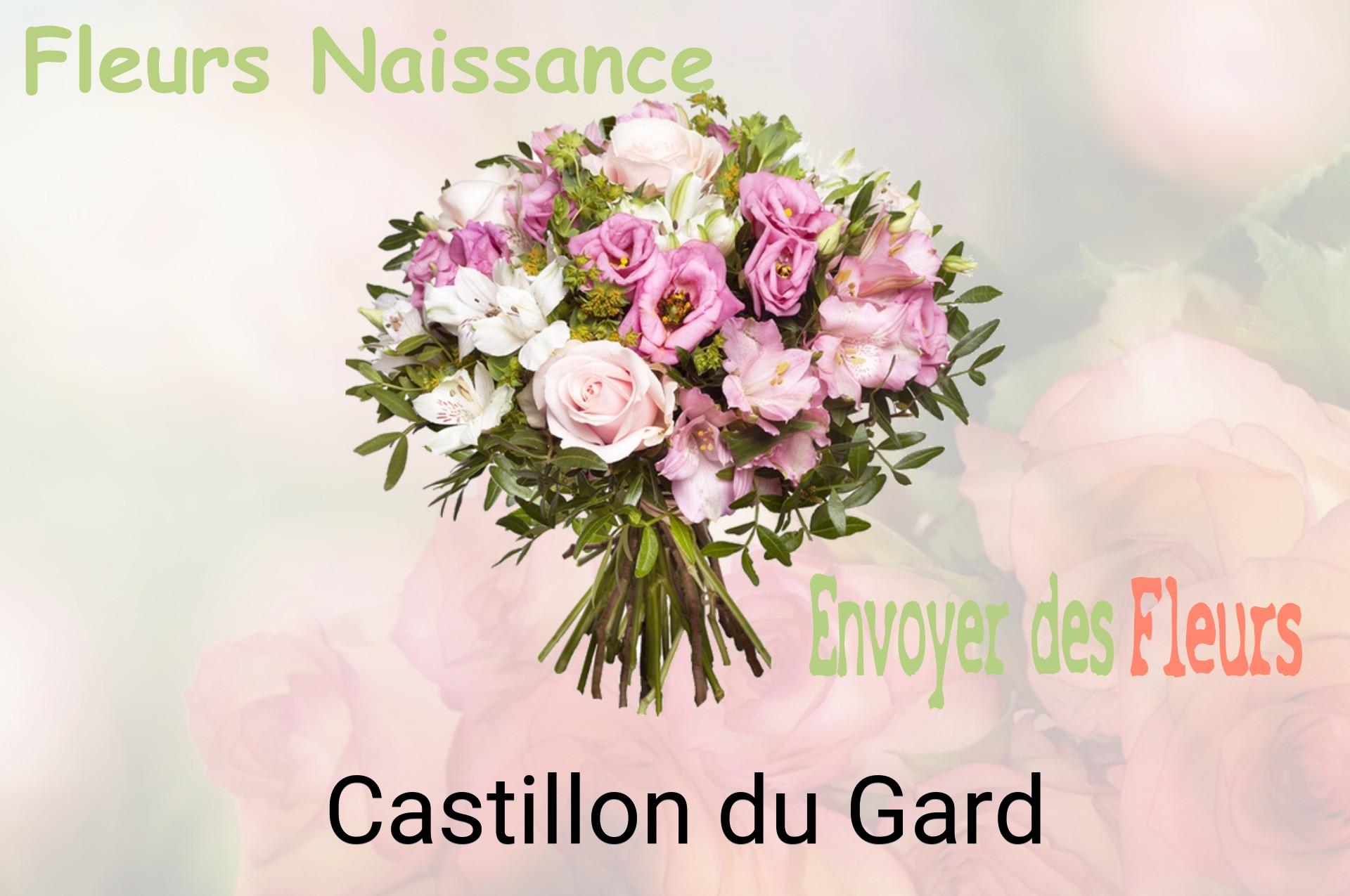 Bouquet de fleurs de naissance livré à Castillon-du-Gard